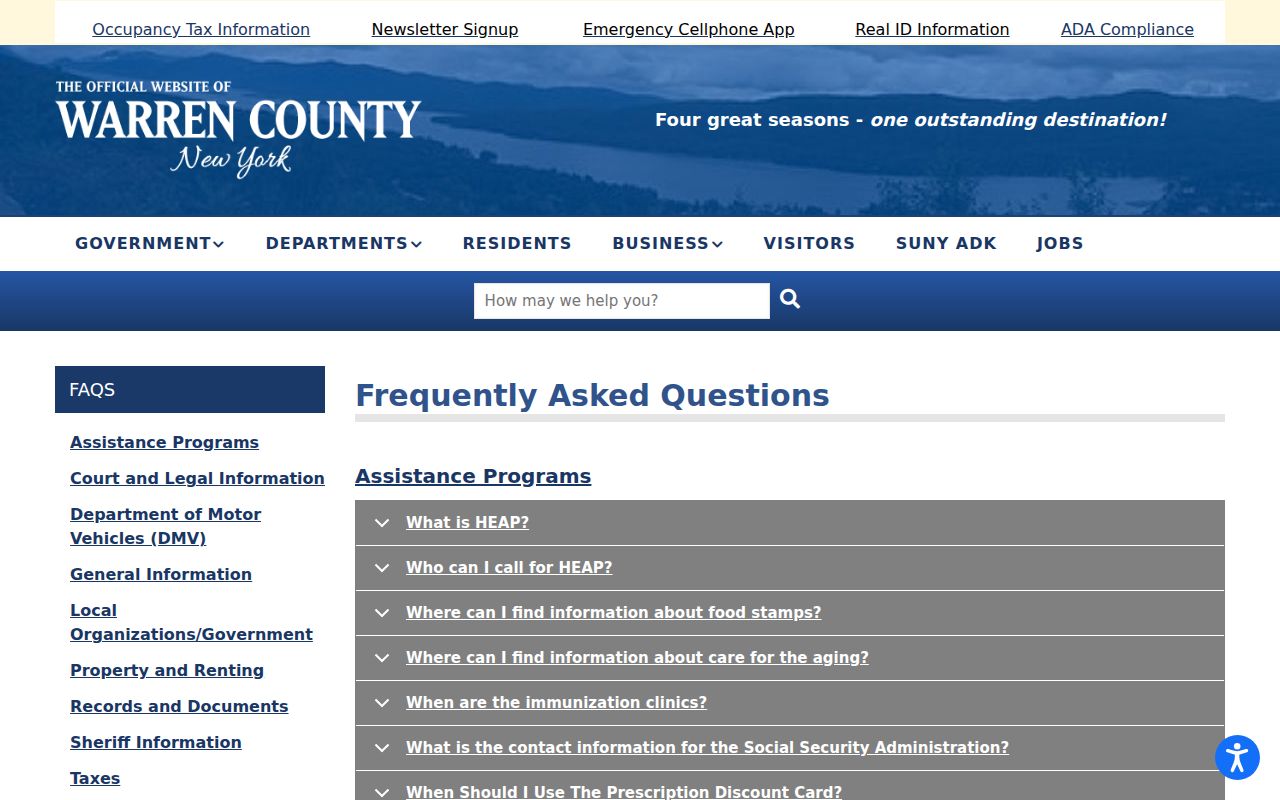 Warren County arrest record phone and court routing